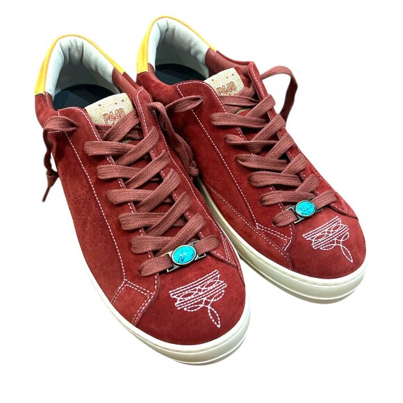 P448 x Ray's Bar John Dark Cherry Red Sneaker Shoes Size 46 US 12 Mens NWOB